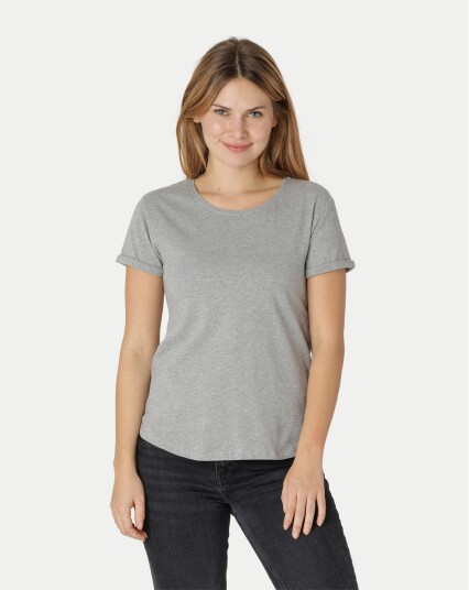 Neutral Organic - Ladies Roll Up Sleeve T-shirt Grå