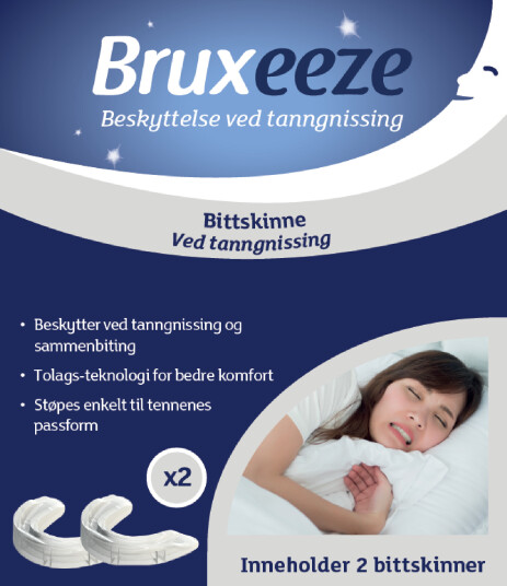 Bruxeeze bittskinne 2 stk Bruxeeze bittskinne 2 stk