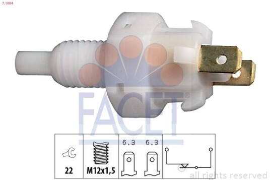 Bremselysbryter FACET 7.1004