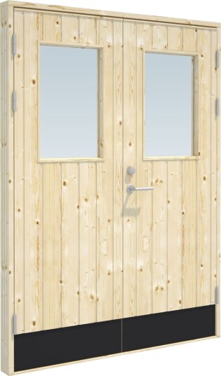 Palmako Boddør dobbel 18° 150x200cm med vindu
