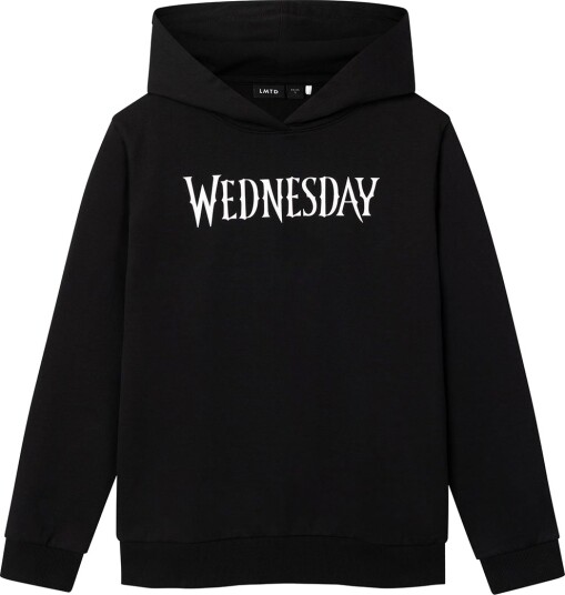 LMTD Hettegenser NlfSille Wednesday Black LMTD 7 8 år 122 128 Hettegenser Svart