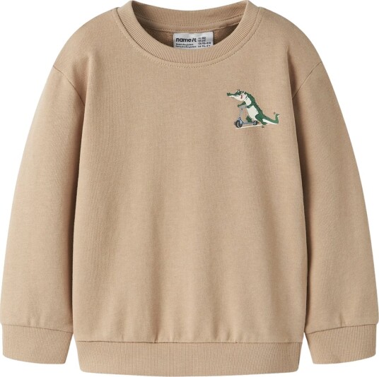 Name It Collegegenser NmmVasha Sesam/Scooter Name It 3 år 98 Collegegenser Beige Blå Grønn