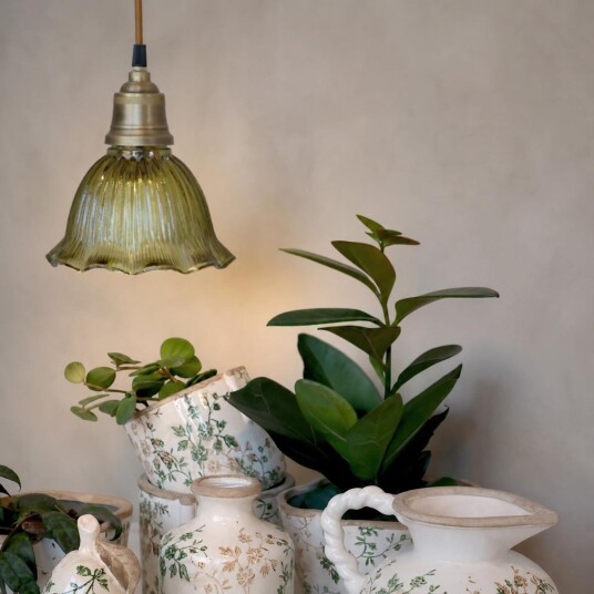 Chic Antique Lampependel oliven H18 Chic Antique Lampependel oliven H18