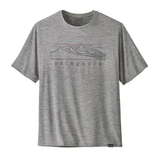 Patagonia Cap Cool Daily Graphic T Shirt Feather Grey L