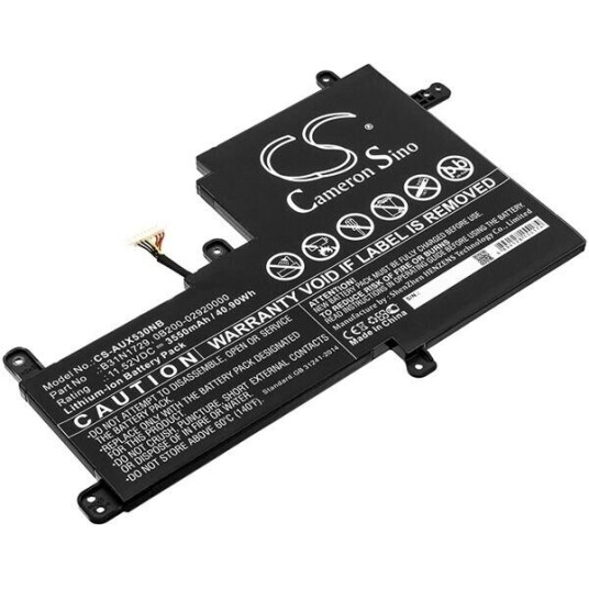 Asus X530FF batteri (3550 mAh 11.52 V, Sort)
