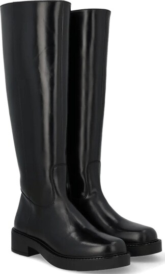 ANGULUS Booties Flat With Zipper 1835/001 BLACK/BLACK 37