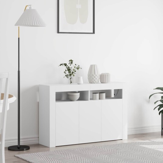 Serviesskap Hvit 116 x 30 x 75 cm Konstruert tre