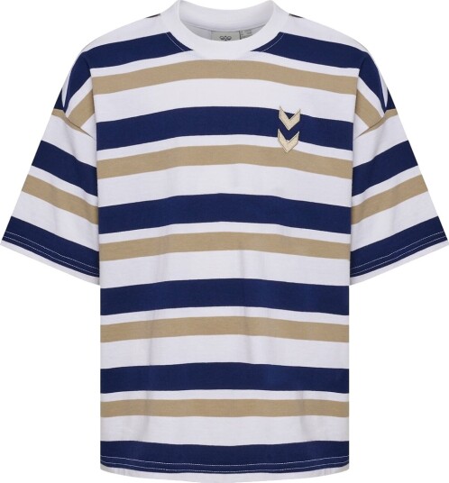 Hummel T skjorte hmlJR Tåpelig Middelalder Blue Hummel 11 12 år (146 152) T skjorte Brun Hvit Marineblå