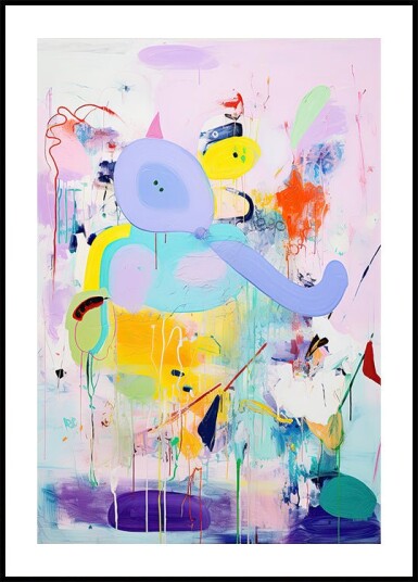 Color Splash Elephant Plakat Plakat / 30x40cm