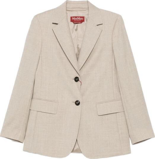 Max Mara Studio Dame Jakker Beige 2XS, Max Mara Studio Dame Jakker Beige 2XS,