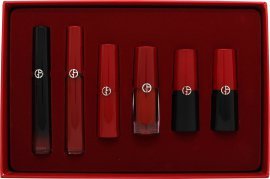 Giorgio Armani Red Lip Collector's Limited Edition Gavesett - Shade 400, 6 Deler Giorgio Armani Red Lip Collector's Limited Edition Gavesett - Shade 400, 6 Deler