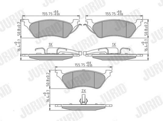 Bremseklosser JURID 572505J Bremseklosser JURID 572505J