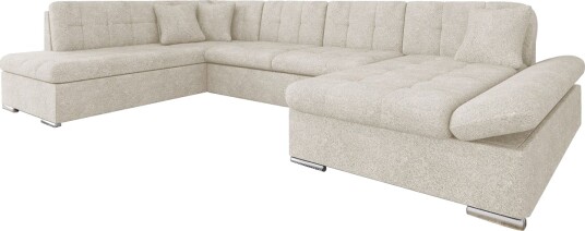 Zumar Sovesofa med Sjeselong og Dobbel Sjeselong 4 seter i Bouclé   Beige