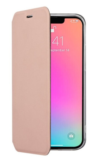 Screenor Clever - Lommebok For Mobiltelefon - Økolær - Rosahvit - For Apple Iphone 14