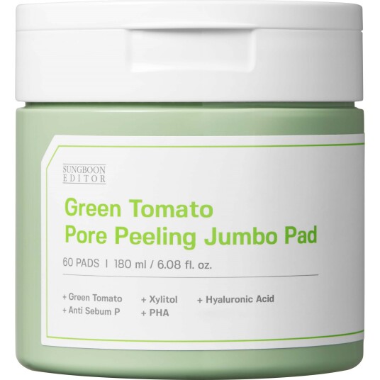 Sungboon Editor Green Tomato Pore Peeling Jumbo Pad 60 stk Sungboon Editor Green Tomato Pore Peeling Jumbo Pad 60 stk