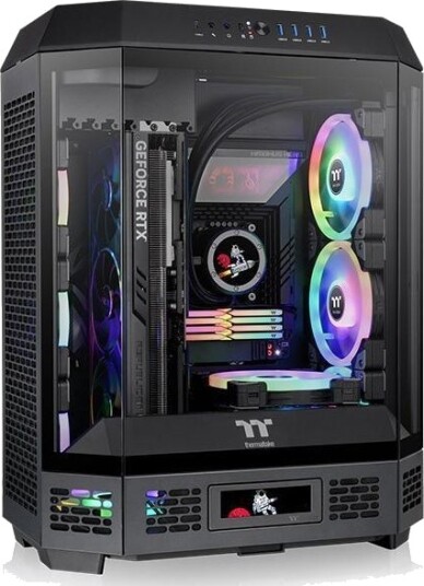 Thermaltake The Tower 600 Midi Tower Kabinett ATX Svart med Herdet Glass Thermaltake The Tower 600 Midi Tower Kabinett ATX Svart med Herdet Glass