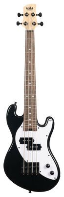 Kala U-Bass Solid Body Jet Black