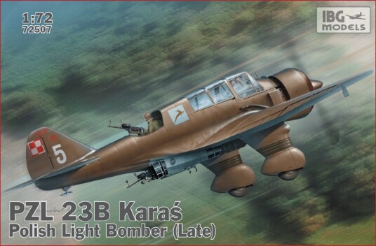 IBG PZL.23B Polsk lett bombefly byggesett 1:72