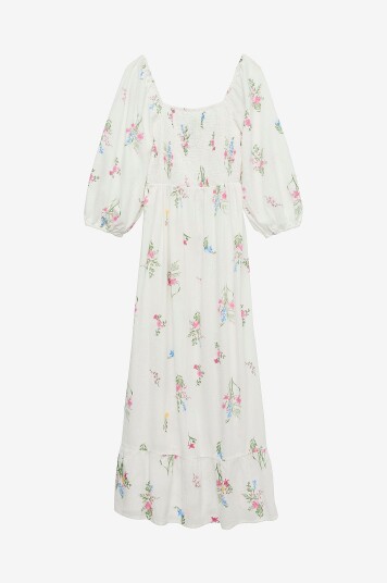 Vero Moda   Maxikjole vmDicthe 3/4 Square   Hvit