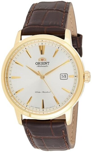 Orient Herreklokke RA AC0F04S30B Symphony III Sølvfarget/Lær Ø41.6