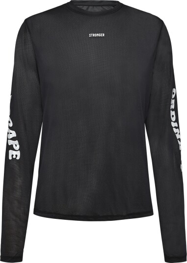 STRONGER Mesh Running Long Sleeve Black XL