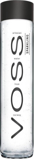 VOSS kullsyrevann glassflaske 375 ml