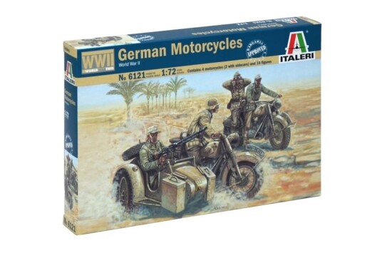 Italeri 1/72 German Motorcycles WWII