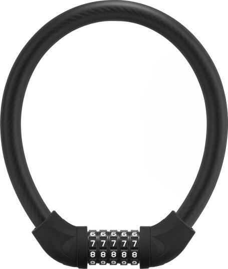 Rockbros Sykkellås Rockbros Rks870-Bk Med Kode Stållås 85 Cm - Svart