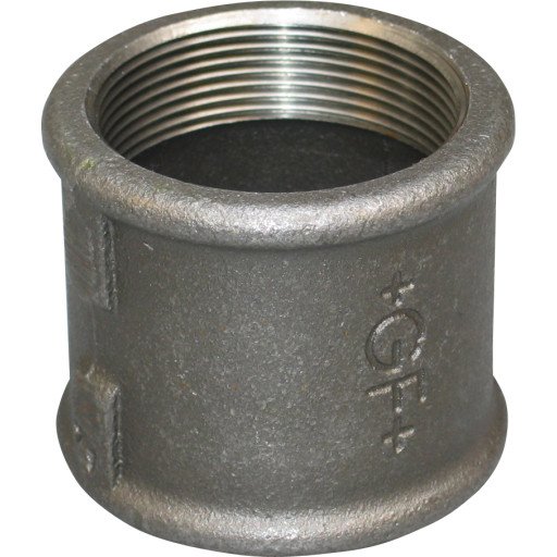 GF 1/2" Sort Muffe for Varmeinstallasjoner - Bløtstøpt Metal
