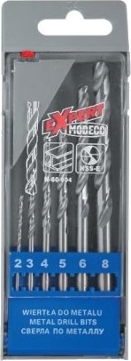 Modeco Bor Til Metall Hss Spiralbor 2/4/5/3/6/8 Mm Sett (Mn-60-904)