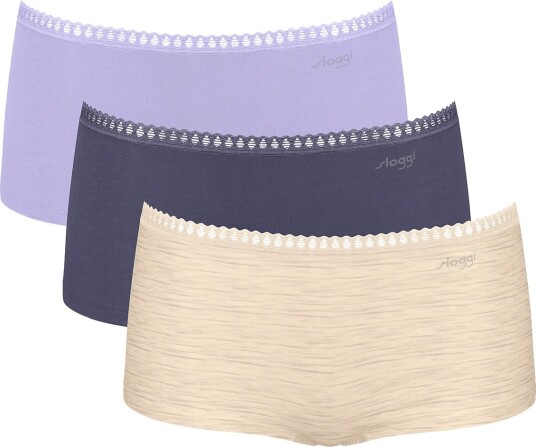 sloggi Sloggi Go Crush Short C3P LILAC LIGHT COMBINATION XS sloggi Sloggi Go Crush Short C3P LILAC LIGHT COMBINATION XS