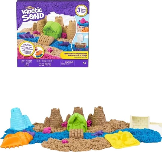 Kinetic Sand Kinetic Sand Sandy Shore Set Multi/patterned ONE SIZE Kinetic Sand Kinetic Sand Sandy Shore Set Multi/patterned ONE SIZE
