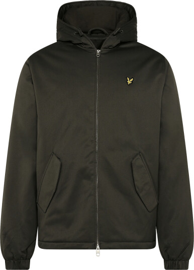 Lyle & Scott Padded Hooded Zip Through Jacket Khaki green M Lyle & Scott Padded Hooded Zip Through Jacket Khaki green M