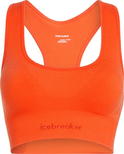 Icebreaker Women"s Merino Blend 260 Zoneknit Seamless Bra Fervid L Icebreaker Women"s Merino Blend 260 Zoneknit Seamless Bra Fervid L