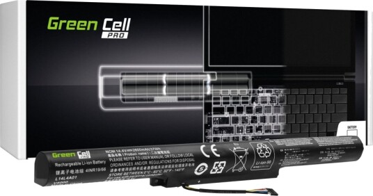 Green Cell Pro Batteri Til Bærbar Pc Tilsvarer: Lenovo L14l4a01 Litiumion 4-Cellers 2600 Mah Svart LE116PRO