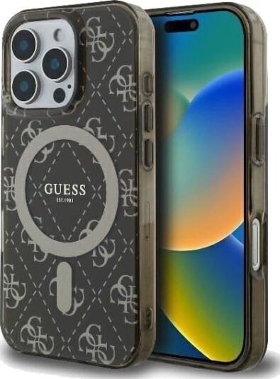 GUESS IML 4G MagSafe Deksel til iPhone 16 Pro - Brun