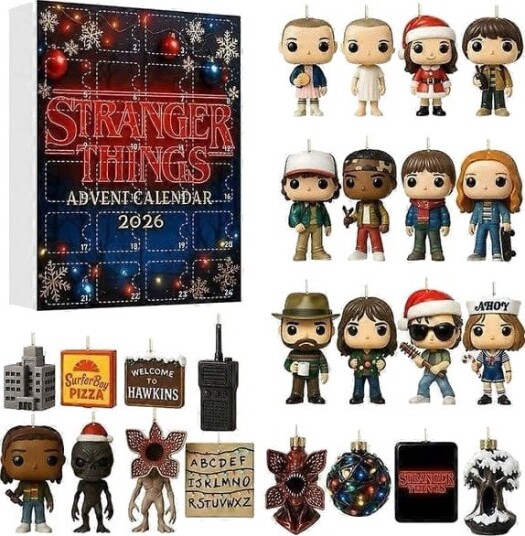 Stranger Things Julekalender 2026 Nedtelling Blindboks 24 Dager