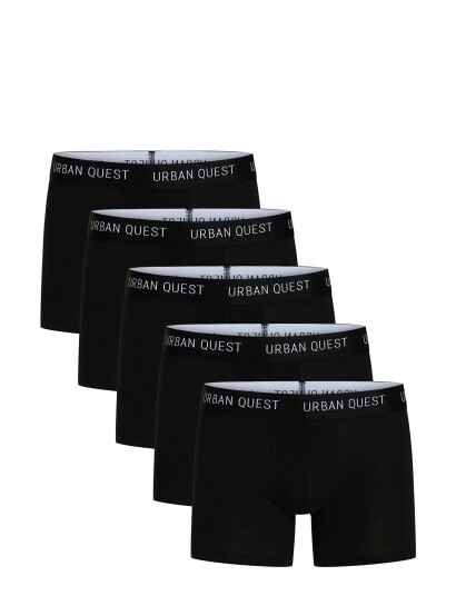 URBAN QUEST 5-Pack Men Bamboo Tights - Black - M