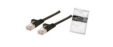 BASIC-S Patchkabel U/FTP Rohkabel Cat.7 slim schwarz 5,0m
