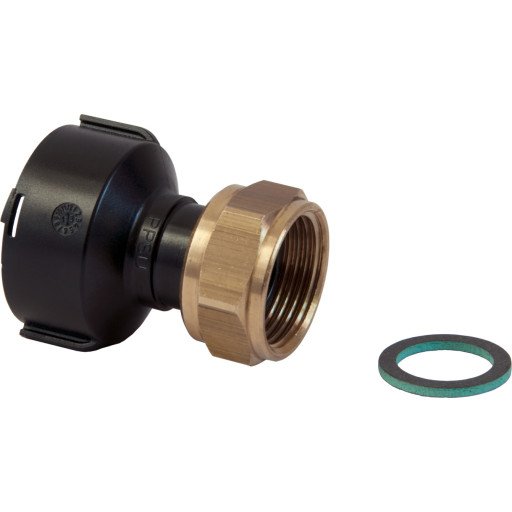 Uponor Aqua PLUS 1” PPM Adapter for Hydraulikk - Messing 3/4” Inv