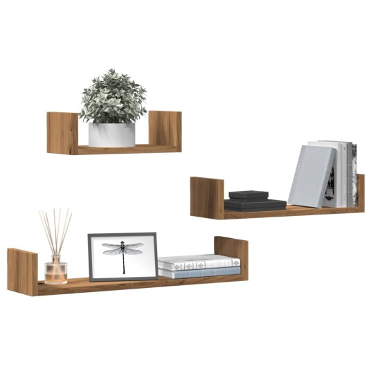  Vegghyller 3 stk artisan eik konstruert tre 8721158433985