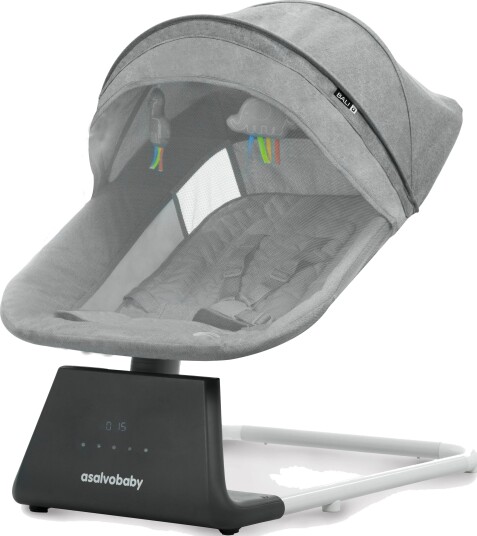 Asalvo Bali Vippestol 5-Punktssele Bluetooth Grå