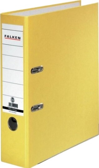 Falken Mappe Recycolor A4 Ryggbredde 80 Mm Gul 2 Bøyler 11285772 Falken Mappe Recycolor A4 Ryggbredde 80 Mm Gul 2 Bøyler 11285772