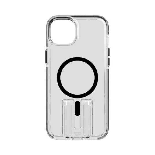 Tech21 Evo Crystal Kick MagSafe Deksel til iPhone 15 Plus Sort/Transparent