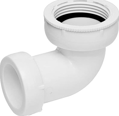 Fix Pro Hvid 90 Grader Afløbsvinkel 1 1/4" 32 Mm Med Omløber
