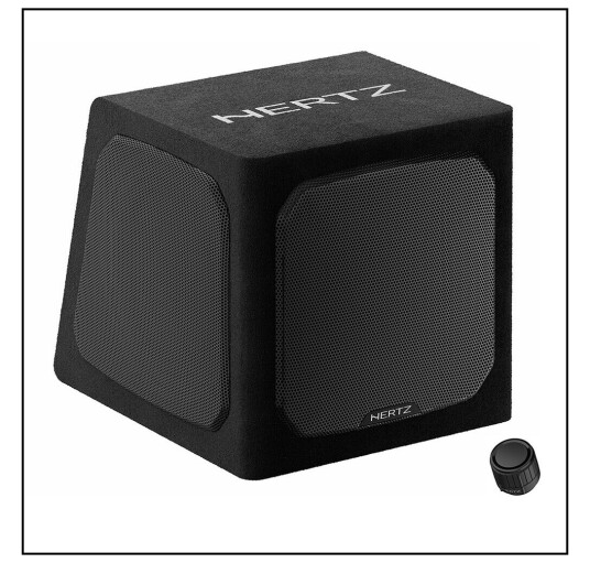 Hertz DBA 201 aktiv subwoofer 8" i kasse, 220W RMS, 440W Maks