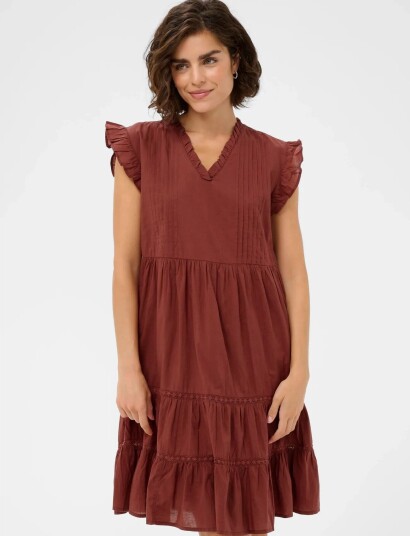 Kaffe Kavalerie Dress Burgundy 44 Kaffe Kavalerie Dress Burgundy 44