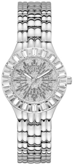 Guess Dameklokke GW0602L1 Firework Sølvfarget/Stål Ø34 mm Guess Dameklokke GW0602L1 Firework Sølvfarget/Stål Ø34 mm
