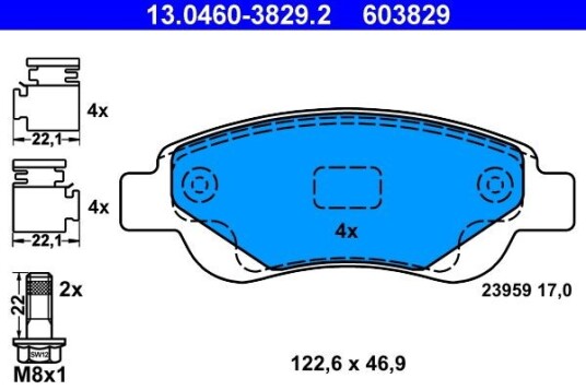 Bremseklosser ATE 13.0460-3829.2