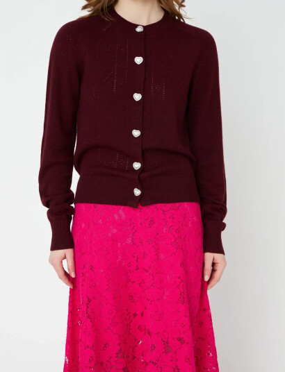 crās Blaircras Cardigan - Burgundy - 40 crās Blaircras Cardigan - Burgundy - 40